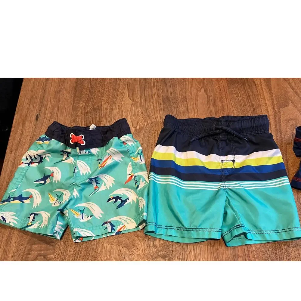 Boys Swim Trunks Rash Guard Lot 18M, 18-24M, Swiggles, Old Navy, Cat‎ & Jack
